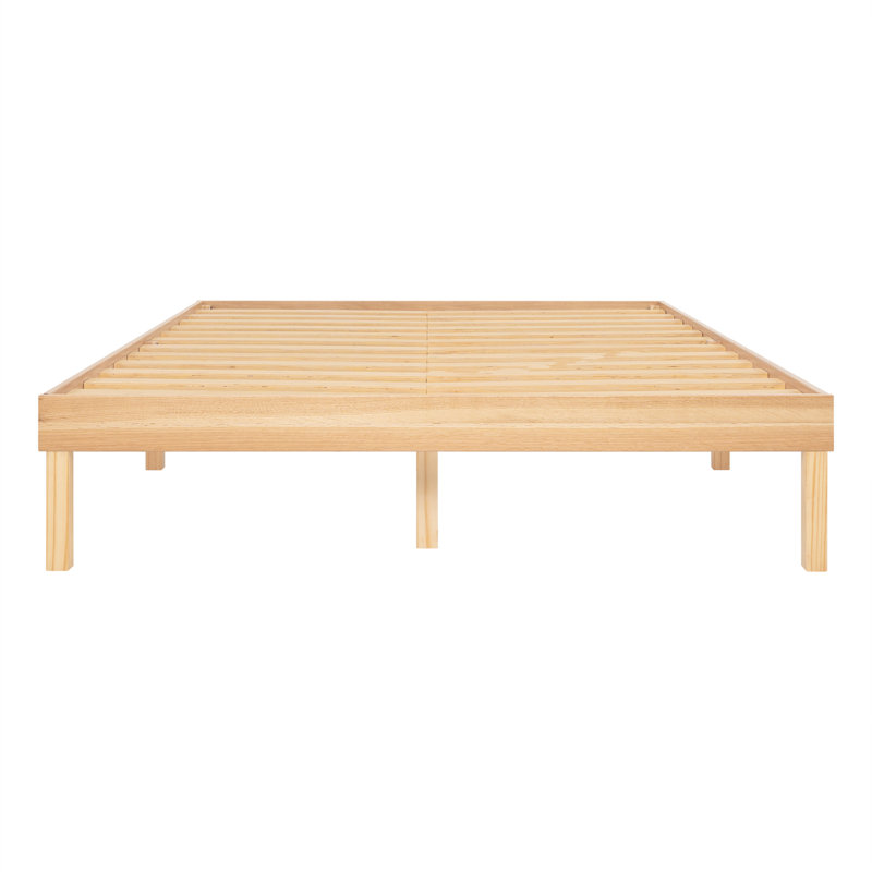 Ebern Designs Eimuntas 14 inch Solid Wood Platform Bed, No Squeak Bed